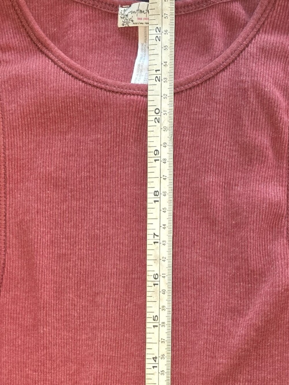 Intimately Free People Rust Racerback Ribbed Tank Size XXS - Picture 5 of 6